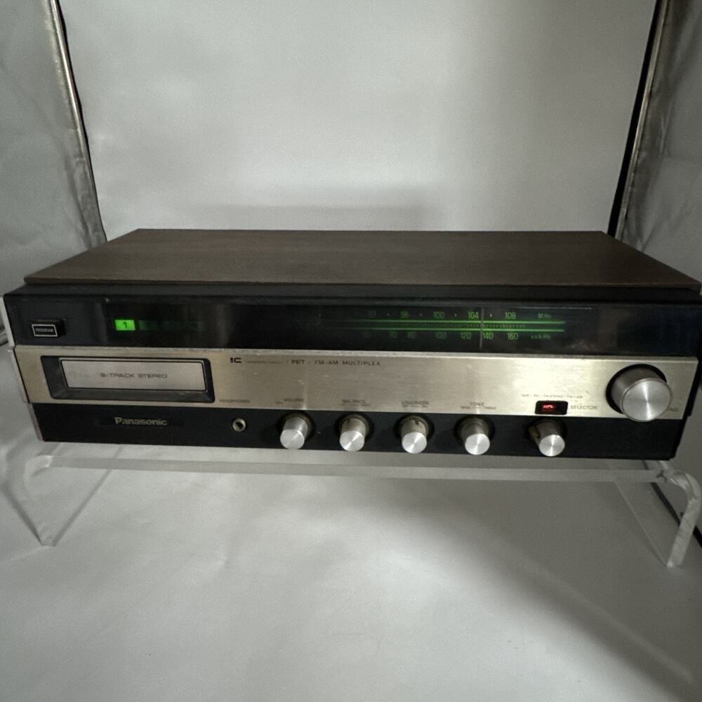 Vintage Panasonic RE-7820 AM/FM Stereo 8-Track Receiver - Powers On/Untested